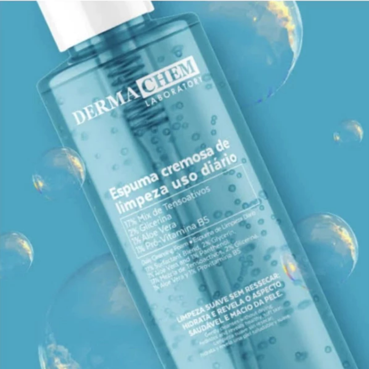 Kit antissinais Protetor solar Rosto FPS 60 + espuma cremosa + Bioretinol Dermachem