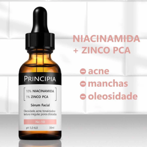 Sérum Principia Niacinamida 10% + Zinco PCA 1% - Anti-Acne e Controle de Oleosidade