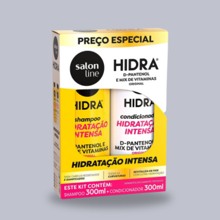 Kit Shampoo e Condicionador Hidra D-Pantenol e Mix de Vitaminas Salon Line 300ml