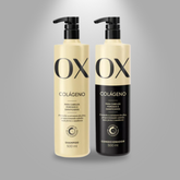Kit OX Colágeno - Shampoo 500ml + Condicionador 500ml - Reconstrução Capilar