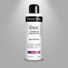 AM-01 Água Micelar - Limpeza Profunda e Remoção de Maquiagem | PRINCIPIA