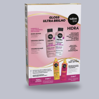 Kit Shampoo + Condicionador Hidra Nutrição e Brilho Salon Line 300ml