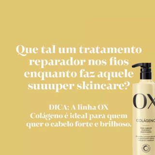Kit OX Colágeno - Shampoo 500ml + Condicionador 500ml - Reconstrução Capilar