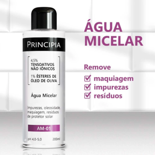 AM-01 Água Micelar - Limpeza Profunda e Remoção de Maquiagem | PRINCIPIA