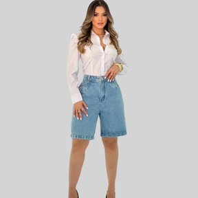 Bermuda Jeans Feminina