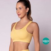 Top Selene Canelado Sem Costuras Alta Sustentação - Original