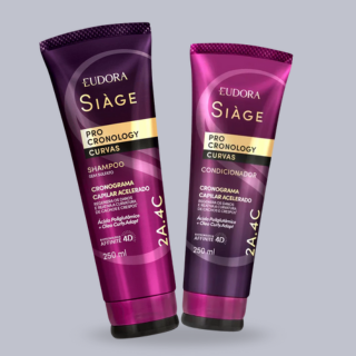 kit Eudora Siàge Pro Cronology Curvas Shampoo 250ml + condicionador 250ml