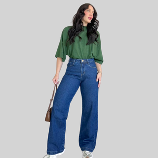 Calça Jeans Wide Leg