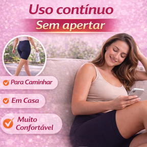 Bermuda anticelulite com infravermelho longo | reduz os sinais da celulite e firma a pele