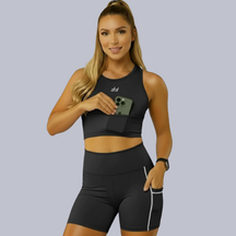 Conjunto de Corrida - Top com Bolso + Bermuda