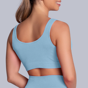 Top Selene Canelado Sem Costuras Alta Sustentação - Original