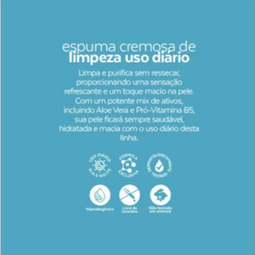 Kit antissinais Protetor solar Rosto FPS 60 + espuma cremosa + Bioretinol Dermachem