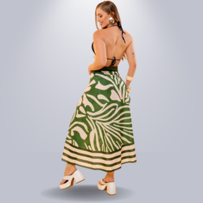 Canga Pareô de Praia Saia Envelope Feminina