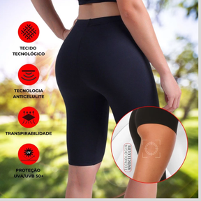 Bermuda anticelulite com infravermelho longo | reduz os sinais da celulite e firma a pele