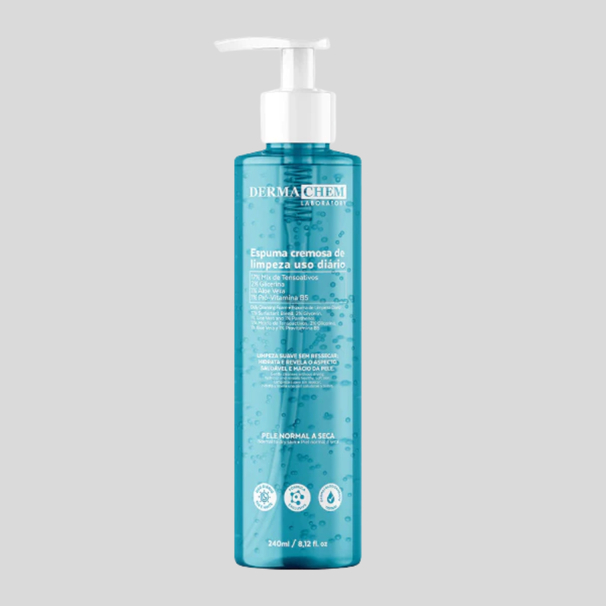 Kit antissinais Protetor solar Rosto FPS 60 + espuma cremosa + Bioretinol Dermachem