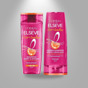 Kit L'Oréal Elseve Liso dos Sonhos - Shampoo 200ml + Condicionador 200ml